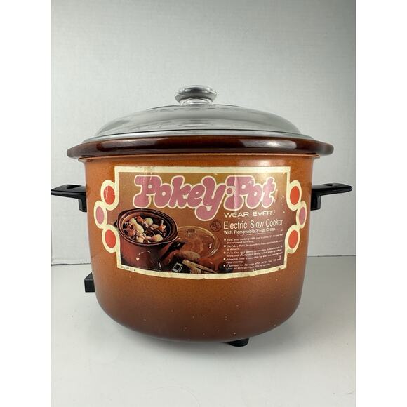Vintage Wear-Ever Pokey Crock Pot With Power Cord 10025 Tested - Picture 1 of 9